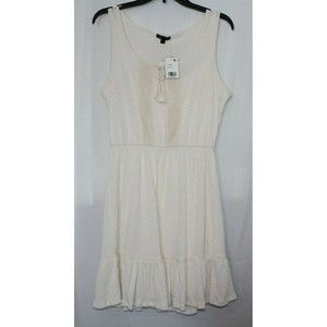 Bebop Women's Juniors Misses Casual Dress Size Medium Color Natural